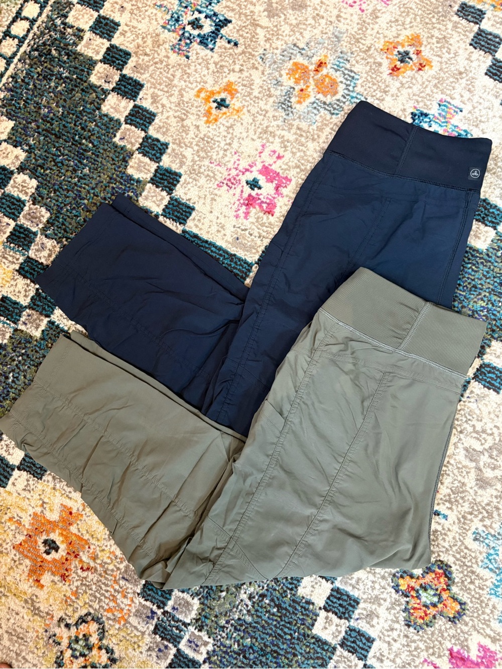 prAna Cropped Active Bottoms - Navy and Olive Sold Separately